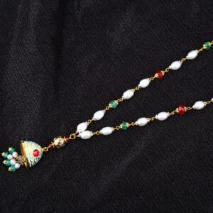 916 Gold CZ Hallmark Antique Delicate Ladies Chainmala AC247