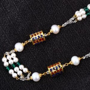 916 Gold CZ Antique Fancy Ladies Chainmala AC245