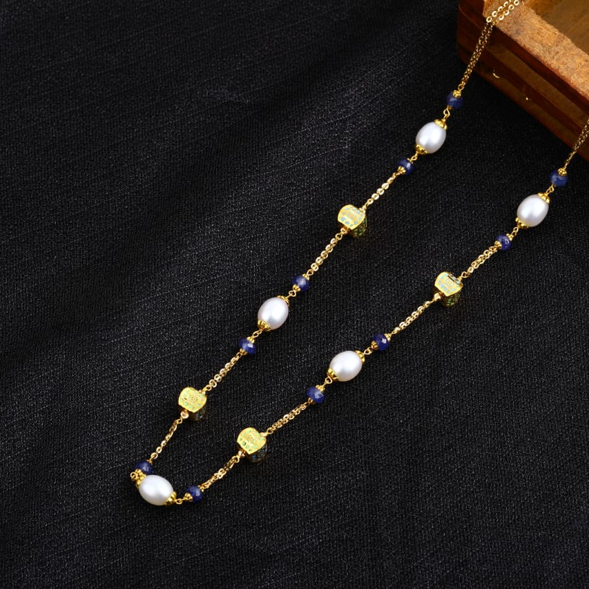 916 Gold CZ Antique Gorgeous Ladies Chainmala AC232