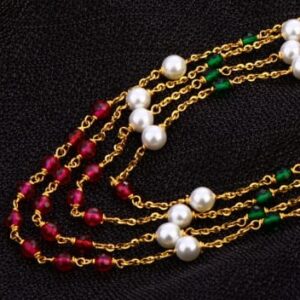 916 Gold CZ Antique Delicate Ladies Chainmala AC253