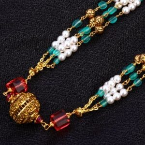 916 Gold CZ Antique Classic Ladies Chainmala AC266