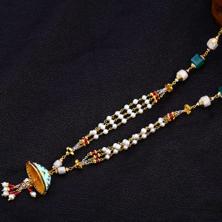 916 Gold Hallmark Exclusive Antique Ladies Chainmala AC262