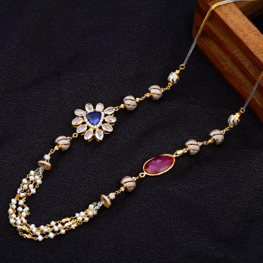 916 Gold Hallmark Designer Antique Ladies Chainmala AC260