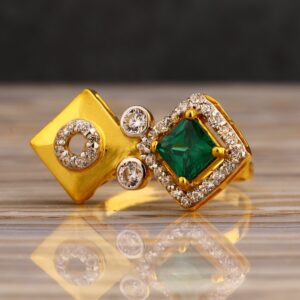 22CT Gold CZ Ladies Long Ring LLR328