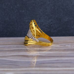 22KT CZ  Gold Diamond  Exclusive Ladies  Long  Ring LLR290