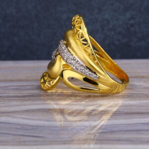 22KT CZ  Gold Hallmark Gorgeous Women's  Long  Ring LLR284