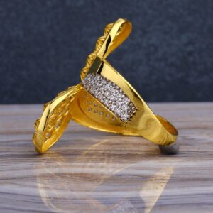 22KT CZ  Gold Hallmark Delicate  Women's Long  Ring LLR281