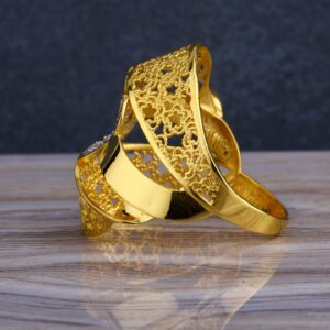 22KT CZ  Gold Hallmark Designer Women's Long  Ring LLR280