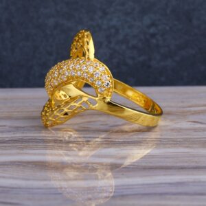 22KT CZ  Gold Hallmark Women's Long  Ring LLR278