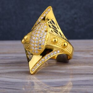 22KT CZ  Gold Stylish Ladies Long  Ring LLR277