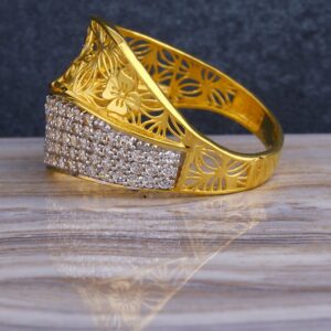 22KT CZ  Gold Fancy Ladies Long  Ring LLR275