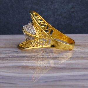 22KT CZ  Gold Classic Ladies Long  Ring LLR271