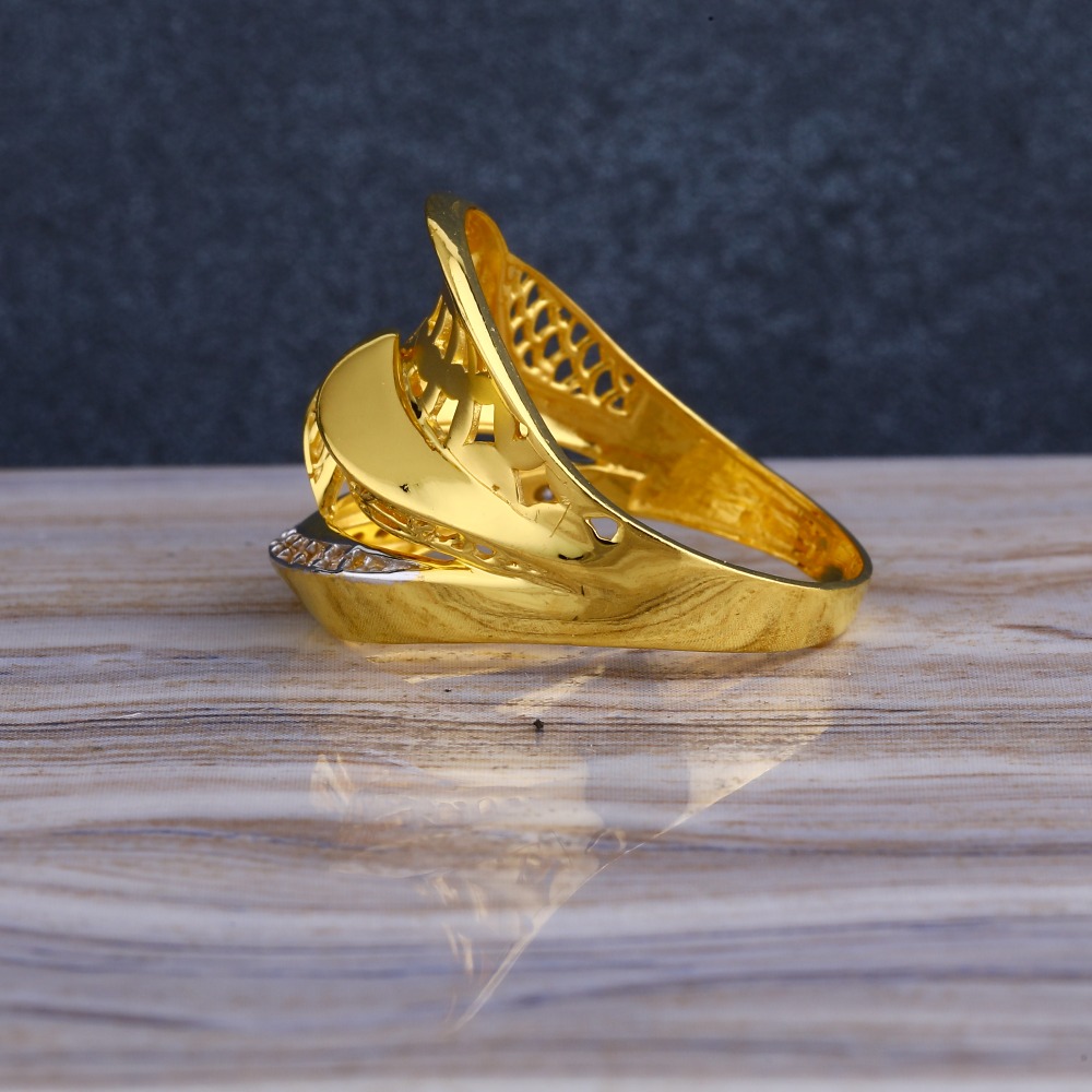 916 CZ Gold Classic Hallmark Women's Long Ring LLR263 - Image 2