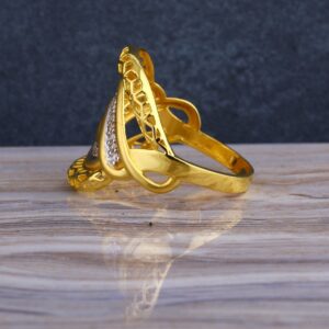 916 CZ  Gold  Hallmark Women's Long  Ring LLR262
