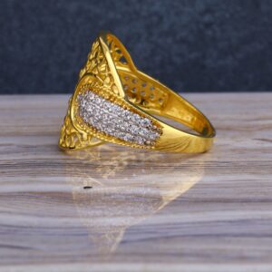 916 Gold Ladies Fancy Long  Ring LLR259