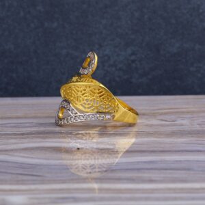 916 Gold Ladies Exclusive Long  Ring LLR258