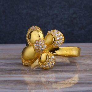 916 Gold Ladies Long   Ring LLR254