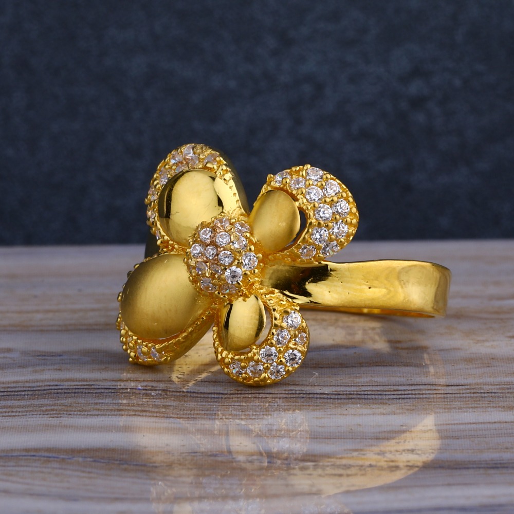 916 Gold Ladies Long   Ring LLR254