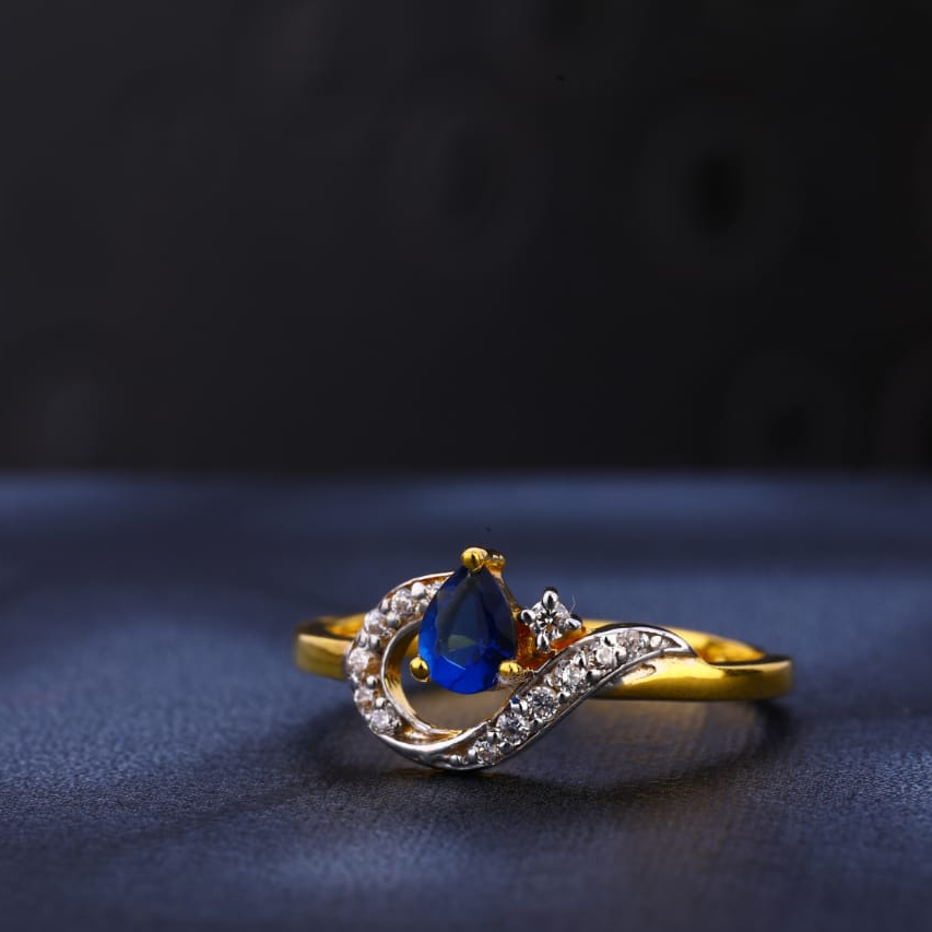 916 Gold Hallmark Stylish Ladies Ring LR1012