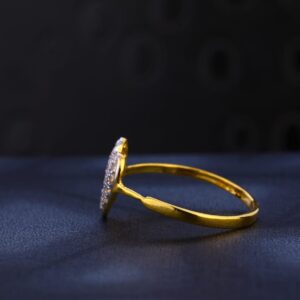 916 gold hallmark designer ladies ring lr999