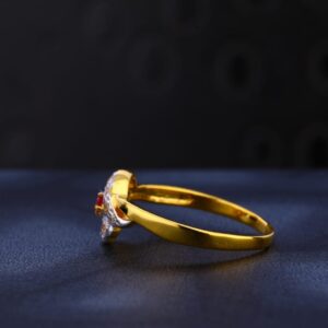 916 Gold Hallmark Ladies Ring LR1001