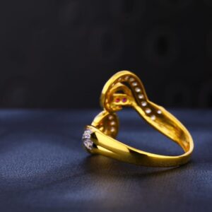 916 gold ladies classic ring lr1010