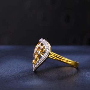 22KT CZ Gold Hallmark Ladies Ring LR1013