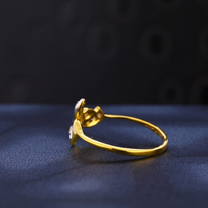 22KT CZ Gold Hallmark Ladies Ring LR1014 - Image 2