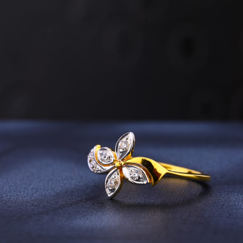 22KT CZ Gold Hallmark Ladies Ring LR1014
