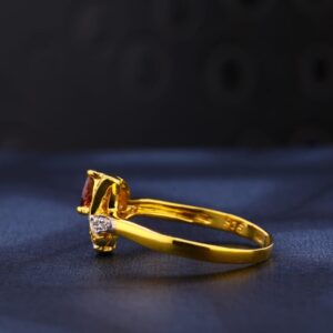 22KT CZ Gold Hallmark Classic Ladies Ring LR1024