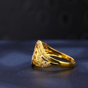 22KT CZ Gold Hallmark Ladies Ring LR1023