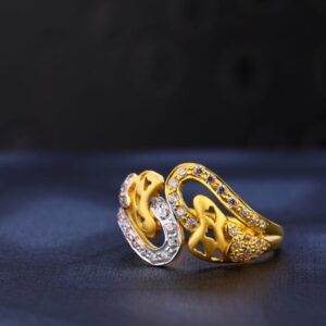 22KT CZ Gold Hallmark Ladies Ring LR1023