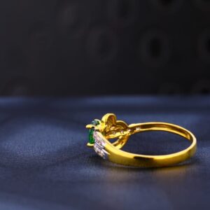 22KT CZ Gold Fancy Ladies Ring LR1022