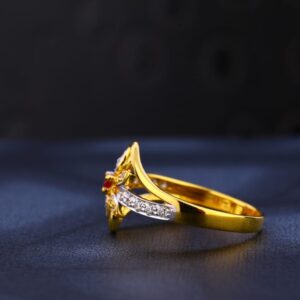 22KT CZ Gold Exclusive Ladies Ring LR1031