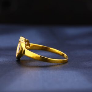 22KT CZ Gold Designer Ladies Ring LR245