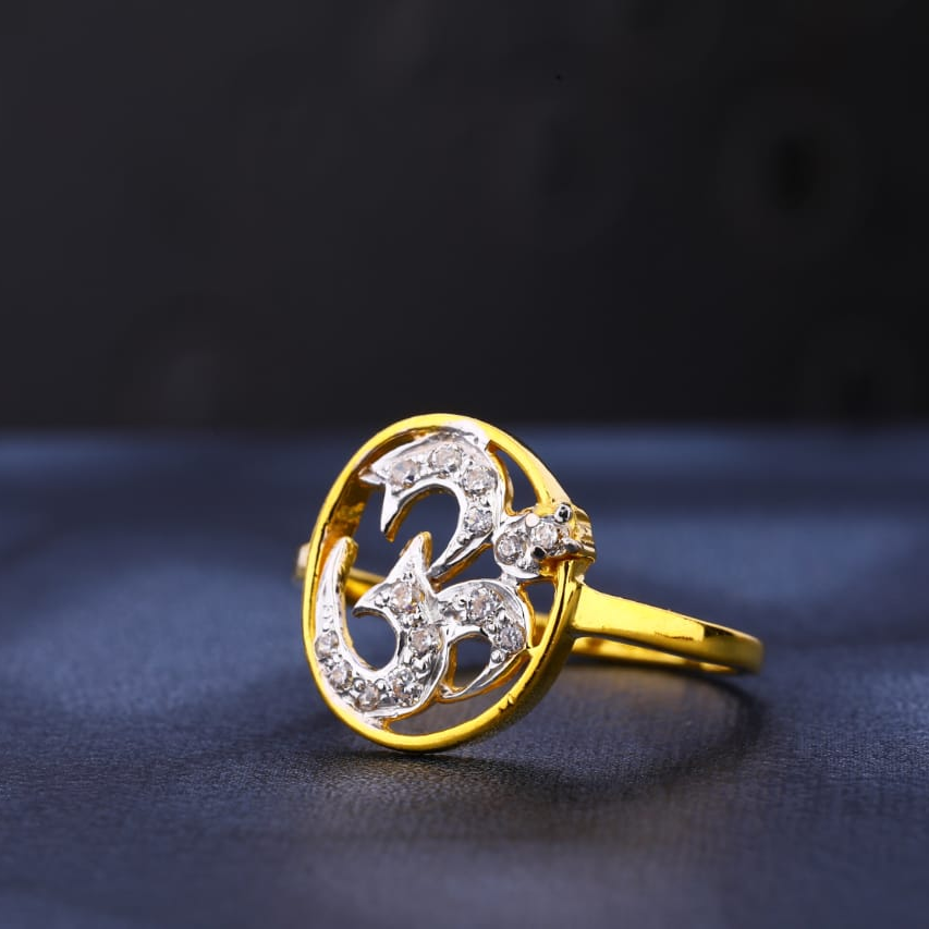 22KT Gold Hallmark Fancy Ladies Ring LR990