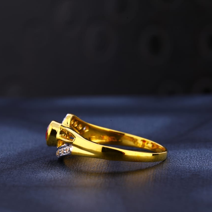 22KT Gold Classic Ladies Ring LR1040 - Image 2