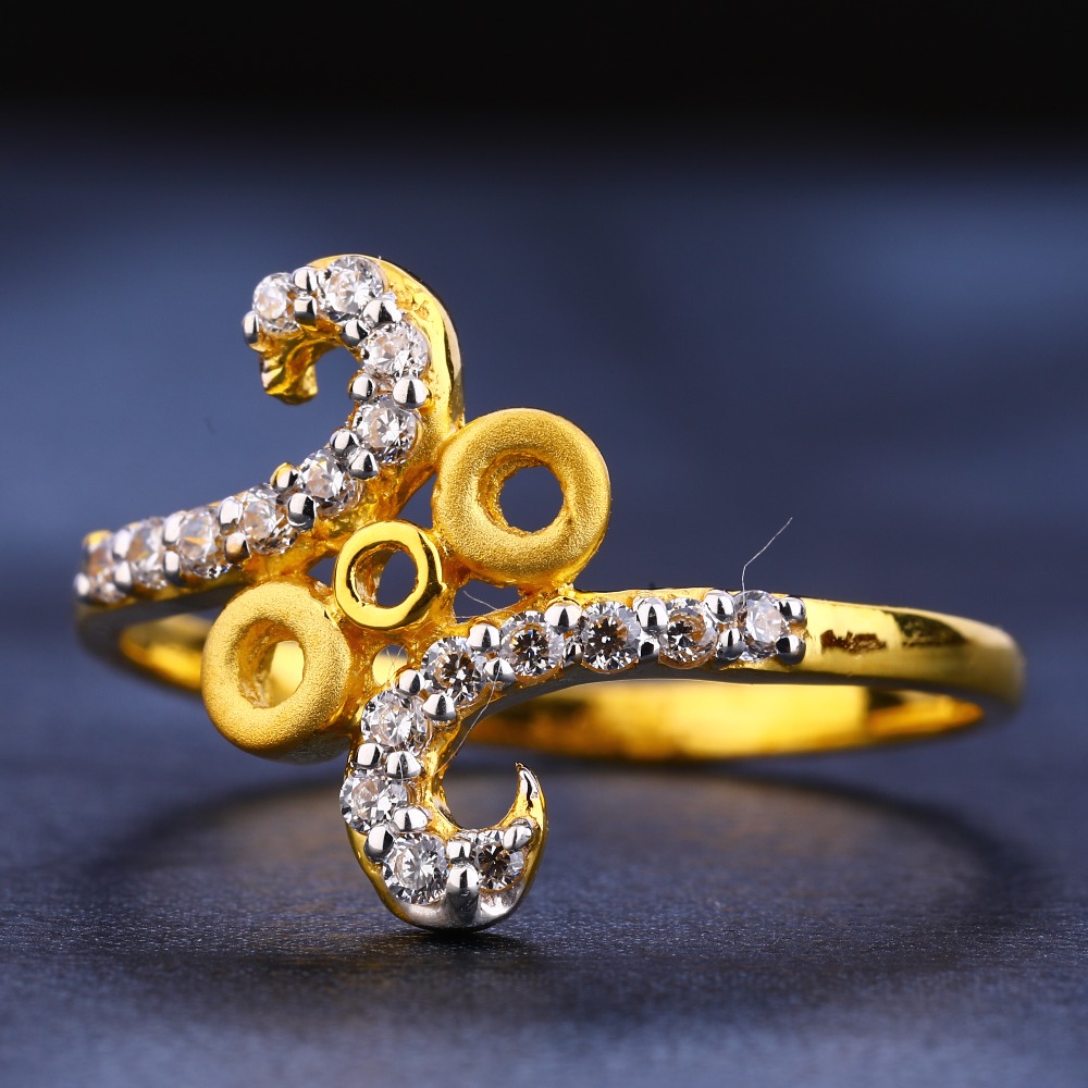 22CT CZ Gold Gorgeous Ladies Ring LR284