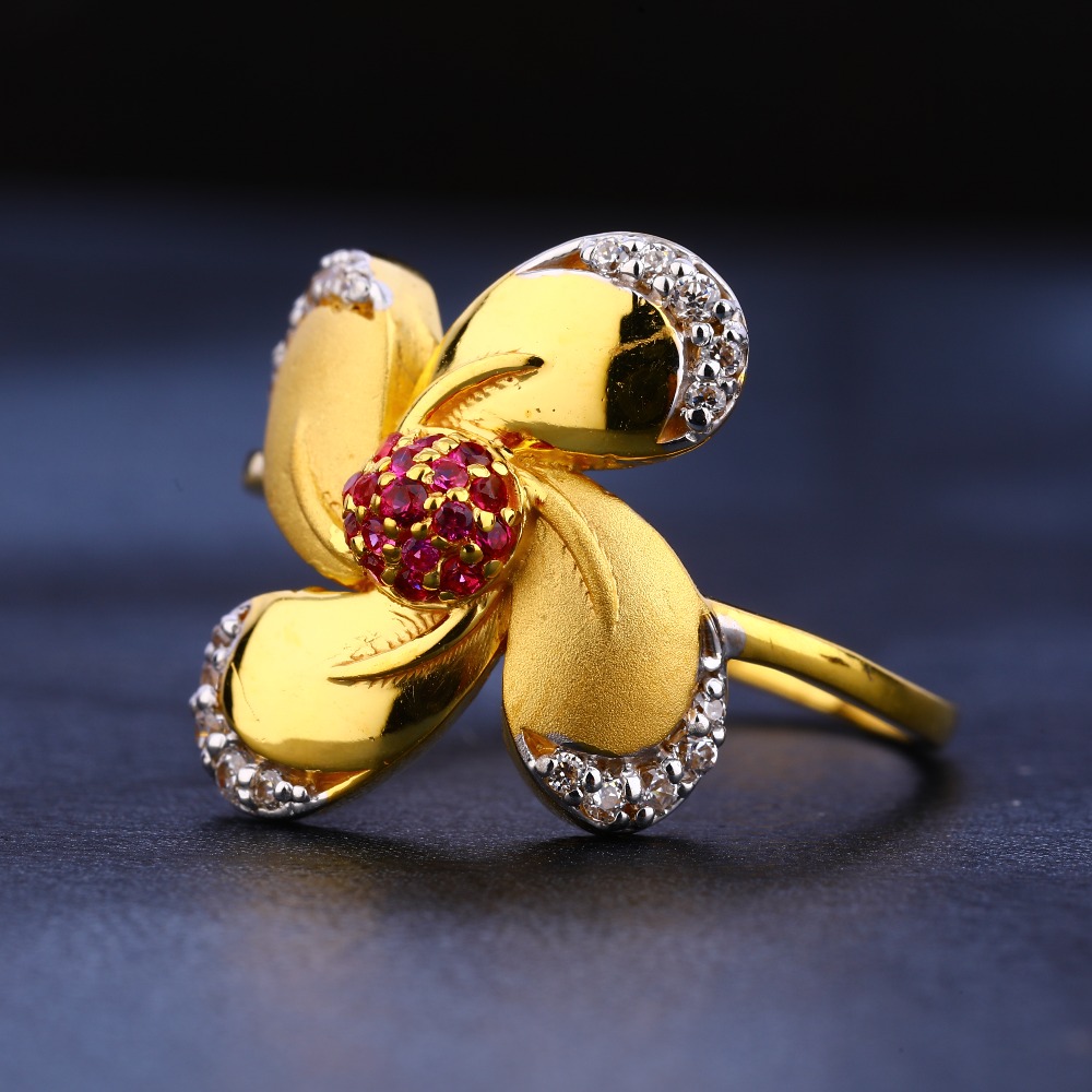 22KT CZ Gold Gorgeous  Ladies Ring LR268