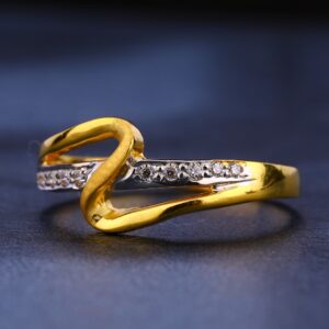 22KT CZ Gold Ladies Ring LR262