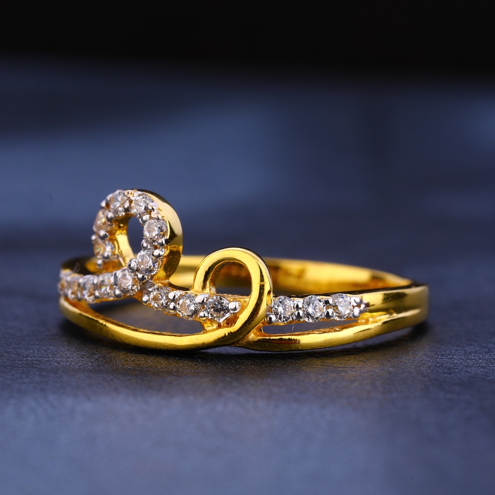 916 Gold Women's Stylish Hallmark Ring LR261