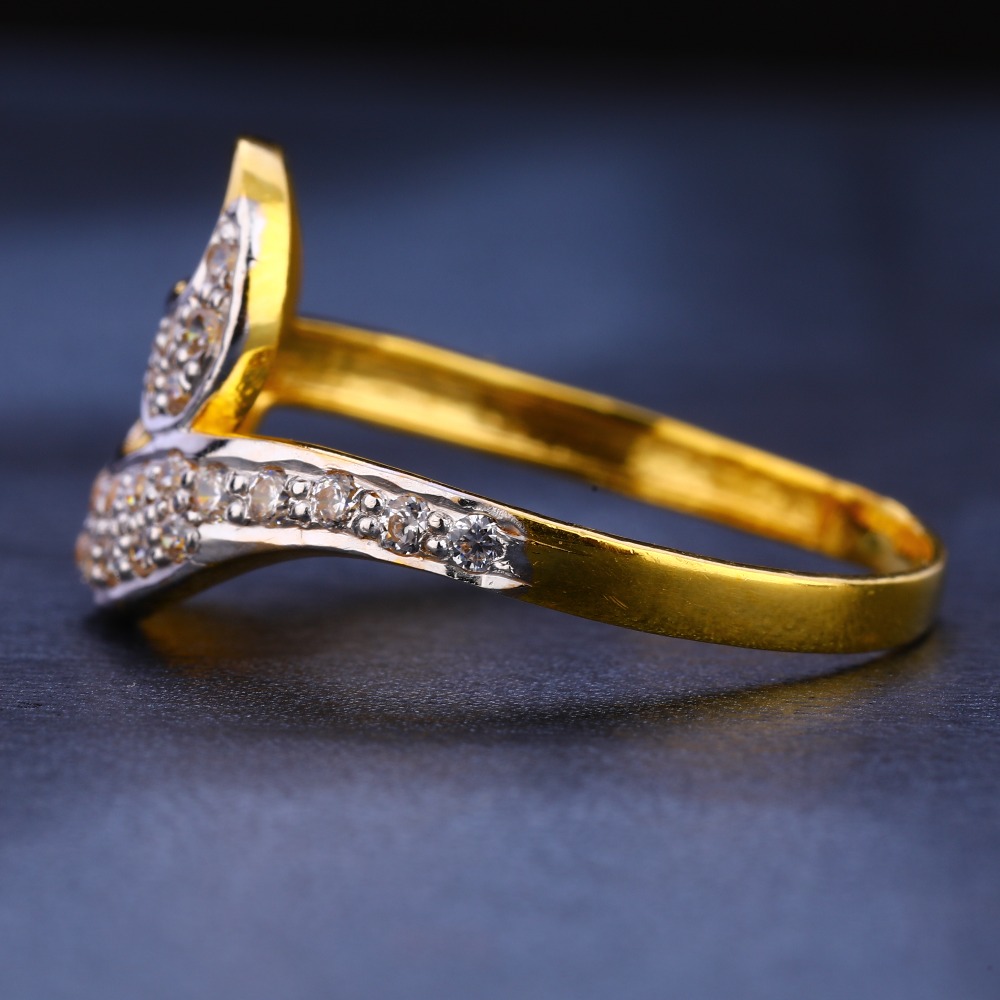 916 Gold Women's Gorgeous Hallmark Ring LR260 - Image 2
