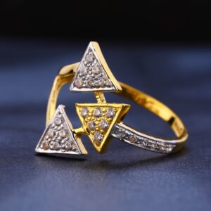 916 Gold Cz  Stylish Ladies Ring LR253