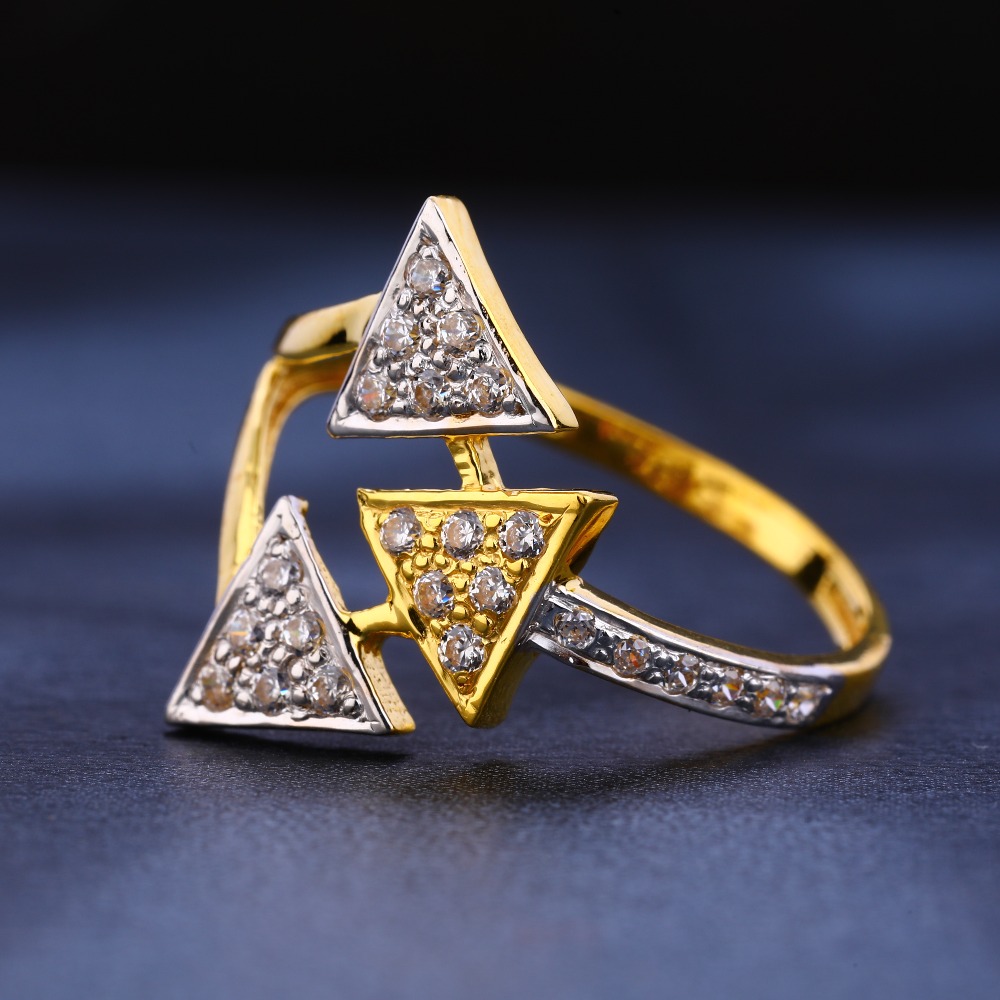 916 Gold Cz  Stylish Ladies Ring LR253