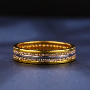 916 gold Cz Ladies Ring LR246