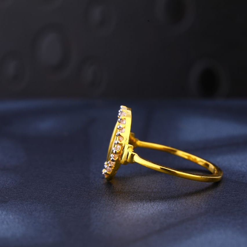 22KT Gold CZ Hallmark Ladies Ring LR926 - Image 2