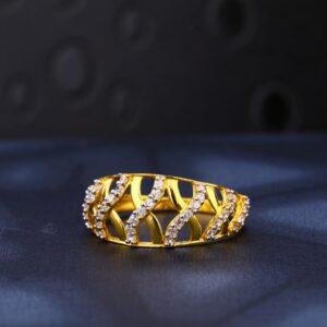 22KT Gold CZ Gorgeous Ladies Ring LR930