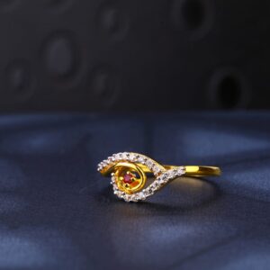 22KT Gold CZ Fancy Ladies Ring LR928