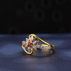 916 Gold CZ Stylish Ladies Ring LR959