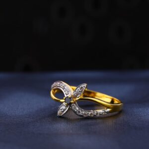 916 Gold CZ Fancy Ladies Ring LR961